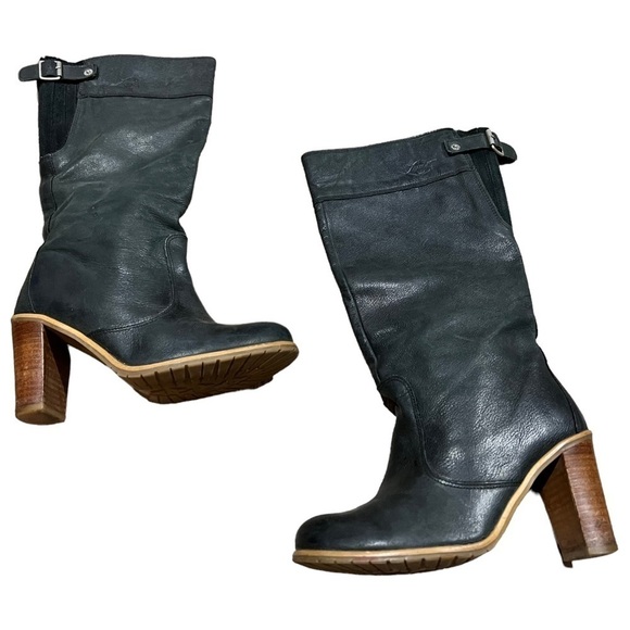 LEVI’S Leather Knee High Heeled Boots - Picture 6 of 17